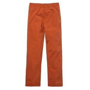 Topo Designs Rust Pants with Red Waist Tie Strings